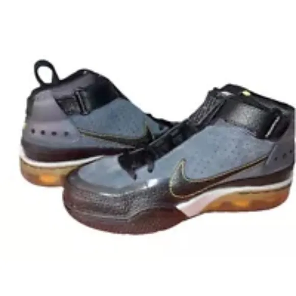 New Nike Shox GS Black Gray Yellow Zoom Youth Size 5