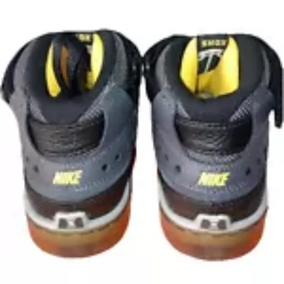 New Nike Shox GS Black Gray Yellow Zoom Youth Size 5