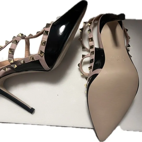 New no box $150. Rock stud Studded heals by Vocosi womens sz 7 M
