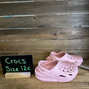 New NWT Little Kids Crocs Off Grid Pink Comfort Clogs Sandals Shoes Size 12 C