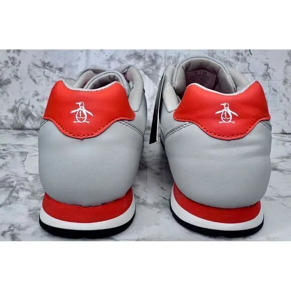 NEW Penguin Men's Markus Low Top Sneaker Shoes Size US 12 Gray Orange‎