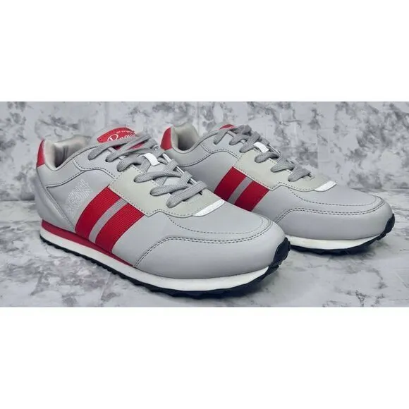 NEW Penguin Men's Markus Low Top Sneaker Shoes Size US 12 Gray Orange‎