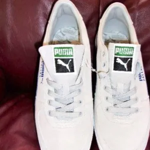 NEW Puma sneakers &quot;Dallas&quot; Edition Men 10 Gray Blue Leather Discount Shipping!!