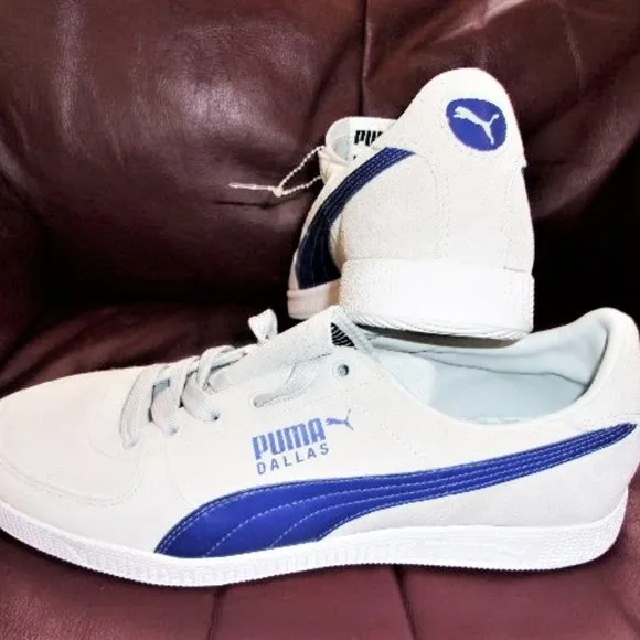 NEW Puma sneakers &quot;Dallas&quot; Edition Men 10 Gray Blue Leather Discount Shipping!!