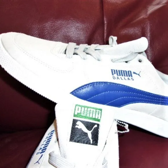 NEW Puma sneakers &quot;Dallas&quot; Edition Men 10 Gray Blue Leather Discount Shipping!!