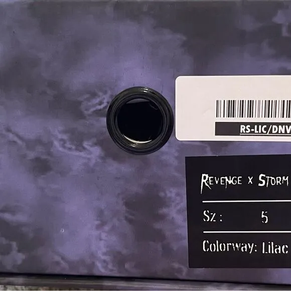 NEW REVENGE X STORM high top sneaker Lilac Dark Navy color way Size 5 #46
