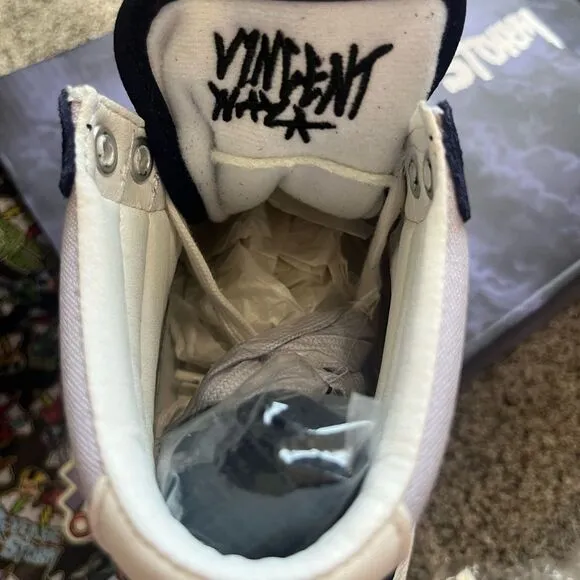 NEW REVENGE X STORM high top sneaker Lilac Dark Navy color way Size 5 #46