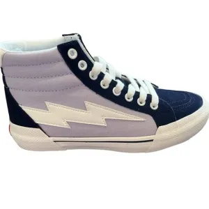 NEW REVENGE X STORM high top sneaker Lilac Dark Navy color way Size 5 #46