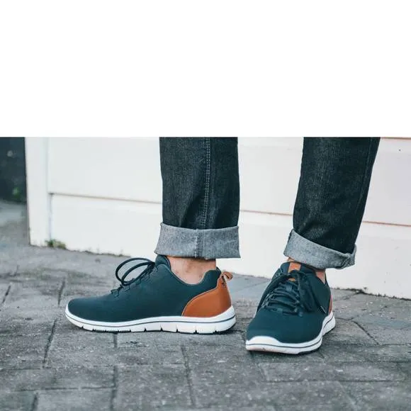 NEW REVERE men's hudson dress sneakers in navy