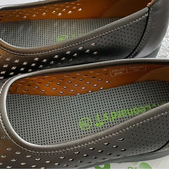 NEW- Size 7 Dr Leonard’s Footlink Women’s Diabetic Black Shoes Perforated