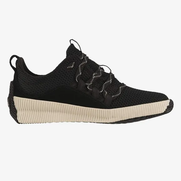 NEW Sorel Out N About plus black mesh casual streetwear sneakers Size 7