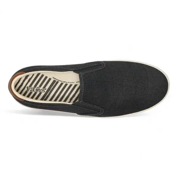 NEW TAOS men's hutch slip-on sneakers - medium width in charcoal