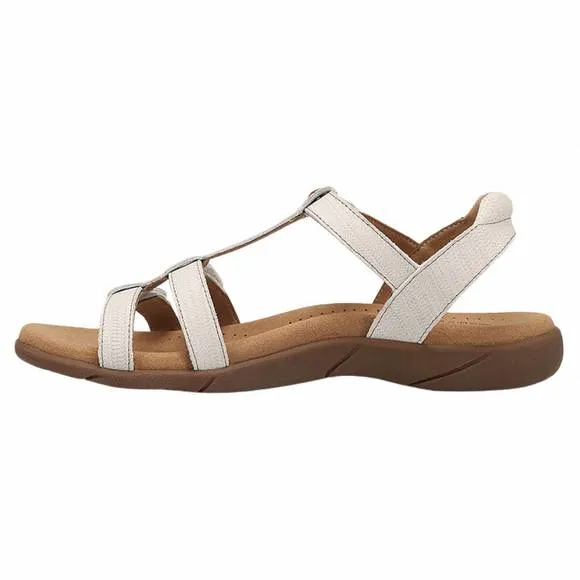 NEW TAOS women's trophy 2 leather sandal in white