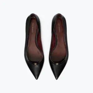 NEW TORY BURCH women double t buckle flat in black