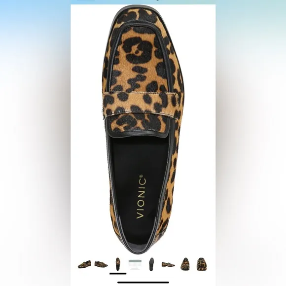 NEW Vionic Women's Flat Leopard Print Loafers