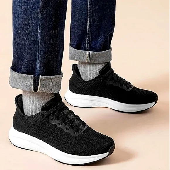 New w/o Box Bruno Marc Men's Hands - Free Lace-Up Knit Sneakers Size 13