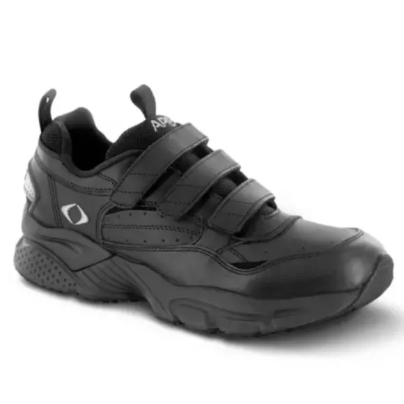 NIB APEX 3 Velcro Strap Diabetic Leather X Last Walking Shoe Men's 9W