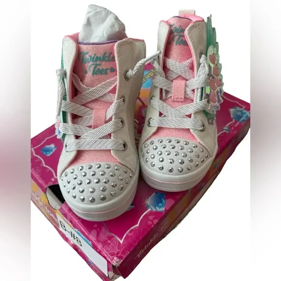 NIB Skechers Twinkle Toes High Top Sneakers with Wings