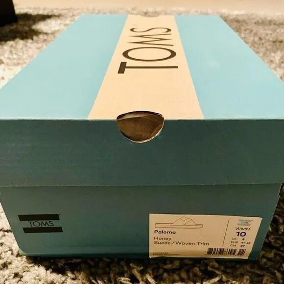 NIB TOMS Paloma Espadrille Slide Sandals