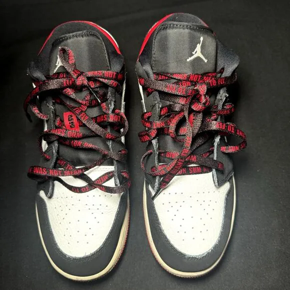 Nike Air Jordan 1 Low GS Black Toe Men's Shoes  - Size 7