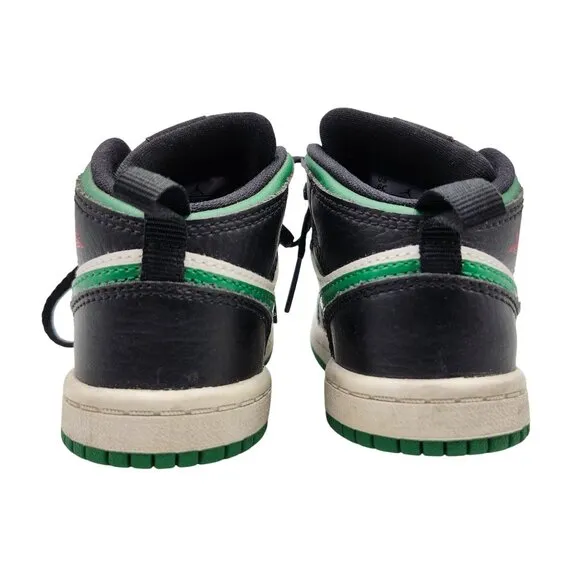 Nike Air Jordan 1 Retro High OG Pine Green Black Childrens Sneakers Size 6C