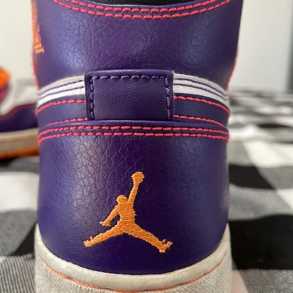 Nike Air Jordan 1 Retro High Tasmanian Devil 705300-507 Purple Orange 6.5Y Shoe