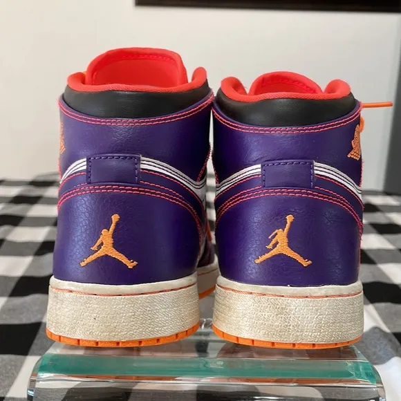 Nike Air Jordan 1 Retro High Tasmanian Devil 705300-507 Purple Orange 6.5Y Shoe