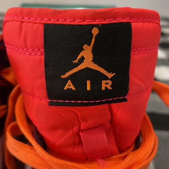 Nike Air Jordan 1 Retro High Tasmanian Devil 705300-507 Purple Orange 6.5Y Shoe