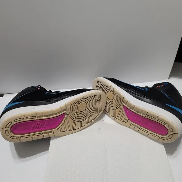 Nike Air Jordan 2 Retro Radio Raheem Black/Blue Shoes 2016 Release Men's Size 11