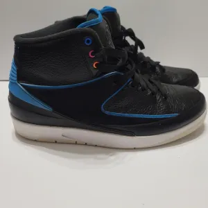 Nike Air Jordan 2 Retro Radio Raheem Black/Blue Shoes 2016 Release Men's Size 11