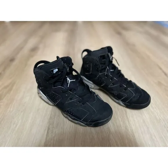 Nike Air Jordan 6 Retro GS 'Chrome' 2022  DX2835-001 Size 7y
