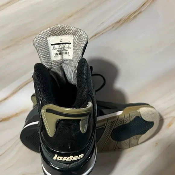 Nike Air Jordan Dub Zero Black and Gray High-Top Sneakers with Embossed Upper