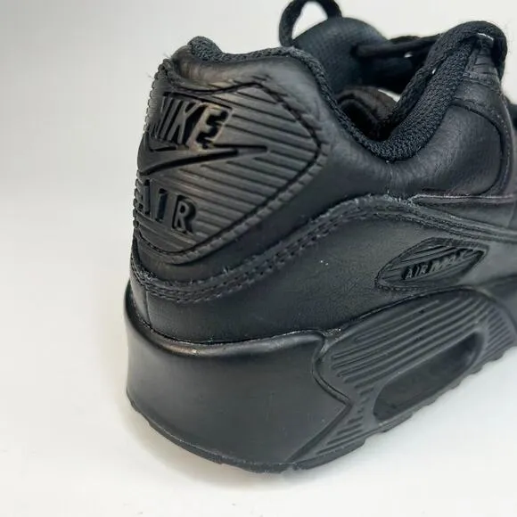 Nike Air Max 90 Sneakers Shoes Black Big Kids Youth Boy Girl 4.5