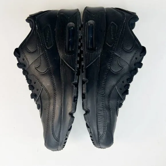 Nike Air Max 90 Sneakers Shoes Black Big Kids Youth Boy Girl 4.5