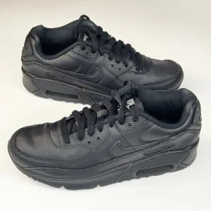 Nike Air Max 90 Sneakers Shoes Black Big Kids Youth Boy Girl 4.5