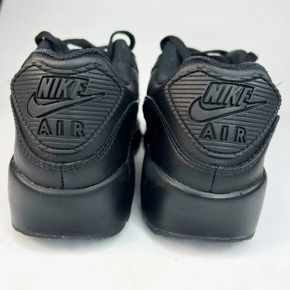 Nike Air Max 90 Sneakers Shoes Black Big Kids Youth Boy Girl 4.5