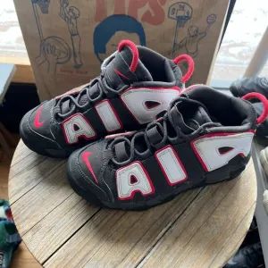 Nike Air More Uptempo 'Medium Ash Siren Red White' DH9723-200 3Y