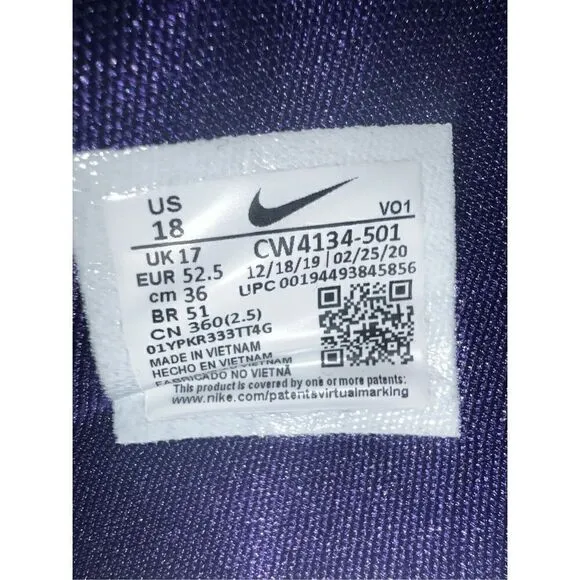 Nike Air PG 4 TB Promo New Orchid Purple Basketball Shoes CW4134-501 Men Size 18