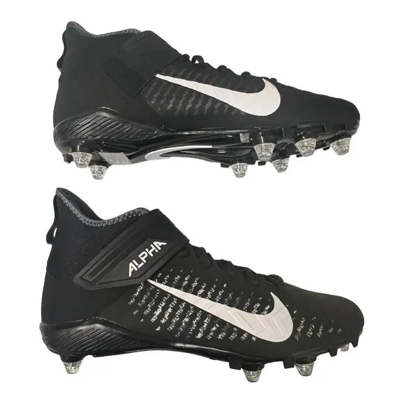 Nike Alpha Menace Pro 2 Mid Detachable Football Cleats Mens Size 12.5 CK4277-001