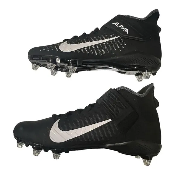 Nike Alpha Menace Pro 2 Mid Detachable Football Cleats Mens Size 12.5 CK4277-001