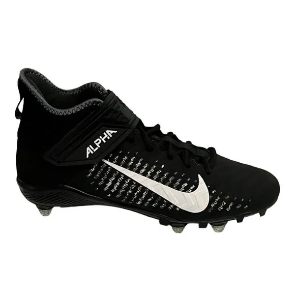 Nike Alpha Menace Pro 2 Mid Detachable Football Cleats Mens Size 12.5 CK4277-001