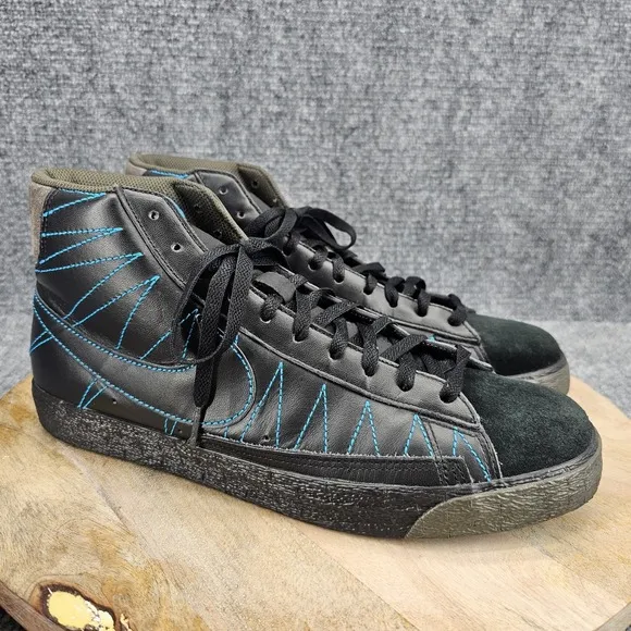 Nike Blazer Mid ND 'Ice Breaker' Mens Size 12 Black-Neo Turq-Newsprint Shoes