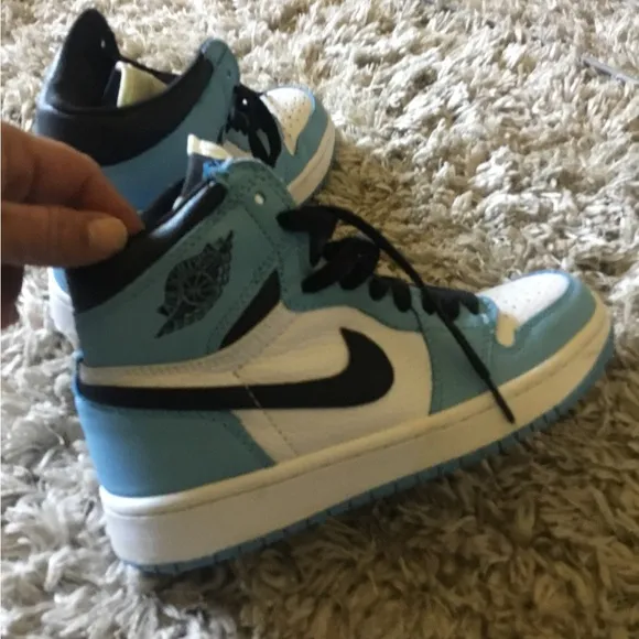 Nike Blue and White Air Jordan Sneakers Classic Design
