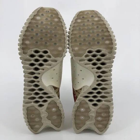 Nike Brown &amp; White Slip-On Sneakers | Logo Accent