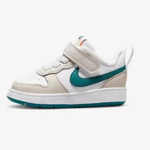 NIKE COURT BOROUGH LOW 2 NEW Phantom Bright Spruce White Sneakers toddler 4C