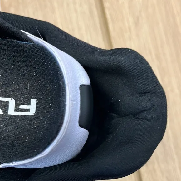 Nike Flyers Black and White Slip-On Sneakers with Cushioned Sole