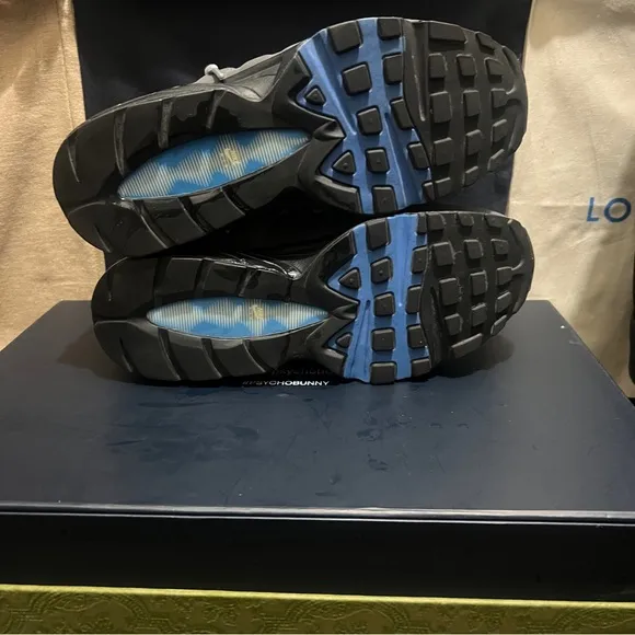 Nike Gray and Blue Sneakers with Air Max Cushioning