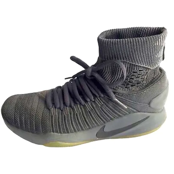 Nike Hyperdunk 2016 Flyknit Dark Grey/Metallic Platinum/Cool Grey Men’s SZ 7