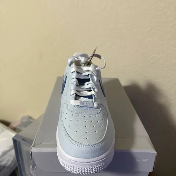 Nike Kids' Air Force 1 Sneakers - Blue and White