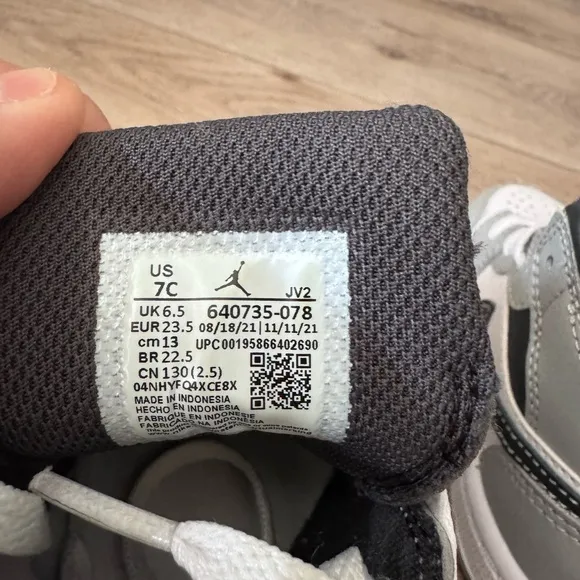 Nike Kids' Air Jordan Sneakers - Gray and White